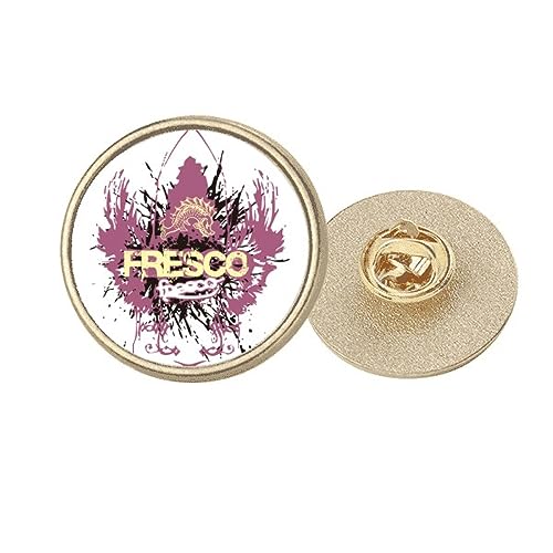 Broche poisson graffiti doré pour accessoiriser un blazer en ville