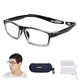 SooGree Sports Goggles Glasses Football Soccer Safety Glasses Goggles Adjustable Strap Interchangeable Temples for Men Youth (1219 Progressive Gray)