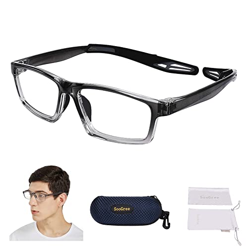 SooGree Sports Goggles Football Soccer Safety Glasses Gray