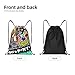 PRTYABS Fashion Funny Retro 80s 90s Drawstring Backpack Bags Sack Pack Tote Sport Backpack Bag for Gym,Traveling,Yoga