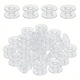 CONTENIDO DEL PAQUETE: Recibirá 40 canillas maquina coser. El hilo de bobina transparente es perfecto para usar como hilo de bobina, lo que facilita la costura y satisface las necesidades diarias de uso y reemplazo.