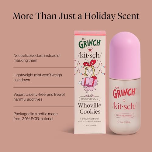 Kitsch Hair Perfume for Women - Clean & Deodorizing, Warm Cookie Scent, 50mL - image 6
