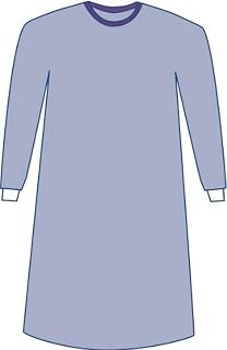 Medline Sterile Non-Reinforced Aurora Surgical Gowns, Set-In Sleeves, AAMI Level 3, Size 2XL, Case of 18 Each