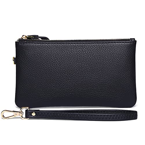 Goiacii GLQ179 Women'S Wristlet Clutch Slim Leather Wallet Rfid Blocking Handbag cover