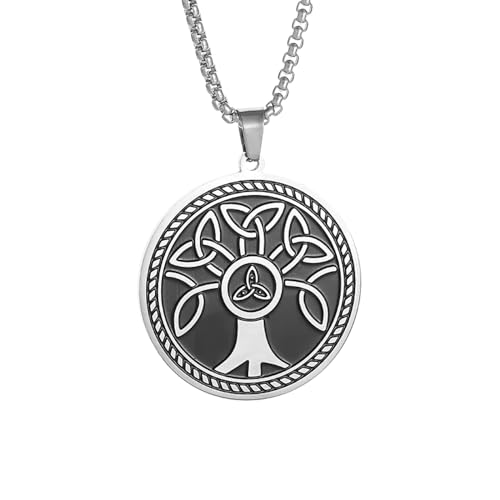 Prière religieuse collier homme nœud celtique pour garder la foi sereinement