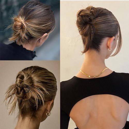 7 pcs metal hair side combs hair fork clip teeth hair pin stick for updo bun u shape hair combs for vintage hairstyle hair accessories fine hair combination