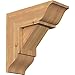 Ekena Millwork BKT0806X18X18TRA01SWR Traditional Smooth Bracket w/Offset Brace, Western Red Cedar