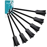 Resin Mixer Paddles, Suzzam 6 Pcs Epoxy Mixing Paddle Paint Mixer for Drill, Reusable Paint Stirrer for Resin, Silicone Mixing, Paint