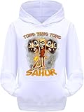 Photo Gallery felpa con cappuccio per bambini regalo per bambino bambina tung tung sahur tralalero tralala meme maglia stampa alta qualità! (it, età, 5 anni, 6 anni, regular, bianco) Photo Gallery felpa con cappuccio per bambini regalo per bambino bambina tung tung sahur tralalero tralala meme maglia stampa alta qualità! (it, età, 5 anni, 6 anni, regular, bianco)