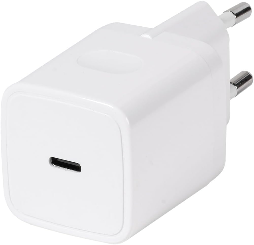 VIVANCO PD 3.0 20W USB Type-C Fast Charger, side view showing the USB-C port