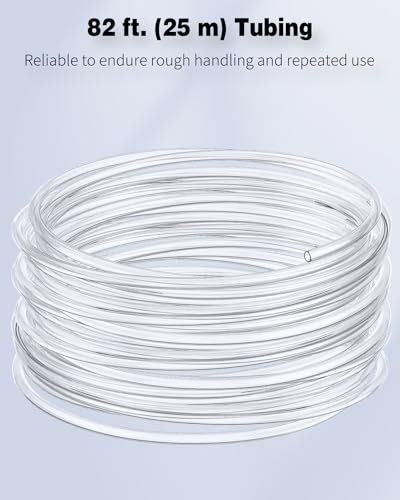 Pawfly Aquarium Airline Tubing 25 m Standard 4-6 mm Air Line Tubing for Fish Tank Air Pump Flexible Kink-Resistant Pure PVC Hose Air Tube for Aquarium Garden Terrarium Pond - Image 3