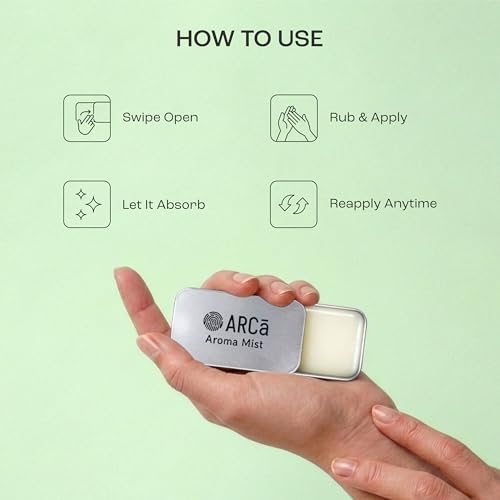 Image of ARCa Aroma Mist Classic Solid Perfume | Alcohol Free & Non-Greasy Solid Perfume | Long-Lasting Fragrance | Travel-Friendly Pocket Perfume | Perfume Gift for Men & Women