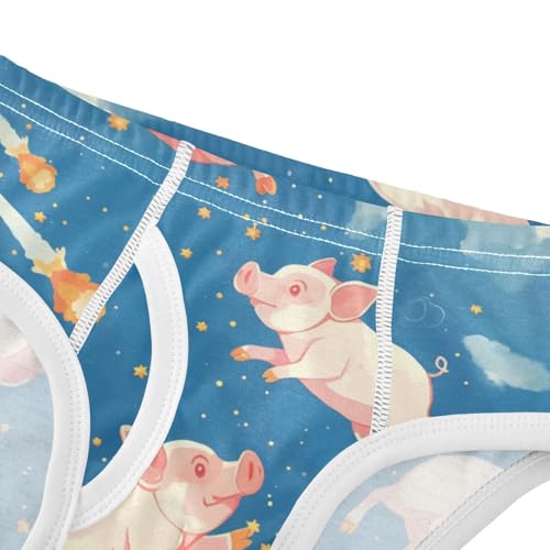 KLL Flying Pigs A Dark Blue Sky Little Boys Soft Underwear Briefs Breathable Children Panties4