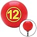 American Shifter 94458 Red Shift Knob with M16 x 1.5 Insert (Yellow Ball 12)