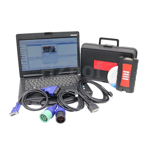 for Cummins Inline 7 Data Link Adapter Truck Diagnostic Tool 5299899 5572620 with Insite 9.0 Software (Standard Tool with Laptop)