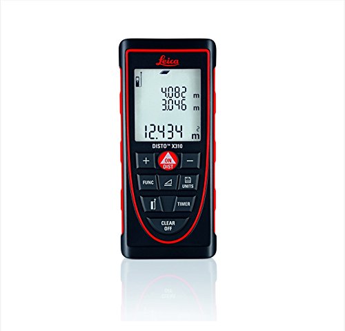 Leica Disto X310 (E7400X) Digital Laser Distance Meter, Distance Measurer - Water Jet Protection, Red/Black