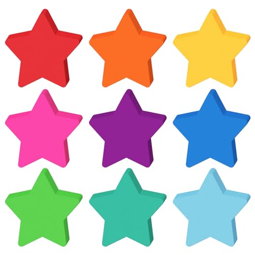 Image of Kisston 360 Pcs Star Cutouts Paper 3.9 Inch Assorted Colors Star Die Cuts Classroom Bulletin Board Decorations Star Shaped Card Stock for DIY Projects Craft School Wall Decor