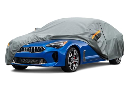 Image of Kayme Heavy Duty Car Cover Custom Fit Kia Stinger (2017-2025) Waterproof All Weather for Automobiles, Full Exterior Covers Sun Rain UV Protection.（Deliver About 3-10 Days）