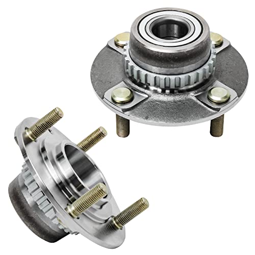 Image of Detroit Axle - Rear 2pc Wheel Bearing Hubs for Hyundai 1995-1996 Accent, 2 Wheel Bearing and Hubs Assembly Replacement
