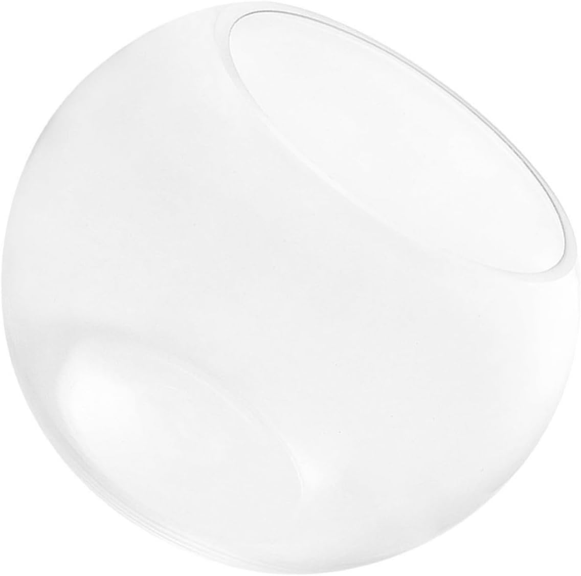 Glass Fish Bowl with Minimalist Design for Small Fish and Hydroponic Plants for Office and Living Room Decor