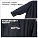 Owntop Waterproof Swim Parka for Kids Youths and Adults - Unisex Hooded Surf Poncho, Oversized High-Low Hem Windproof Changing Robe, Sherpa Winter Warm Beach Towel Jacket with Pockets Black XXS