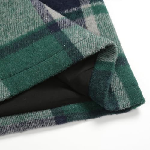 Image of IDEALSANXUN Womens High Waist Plaid Skirt Bodycon Pencil Wool Mini Skirts