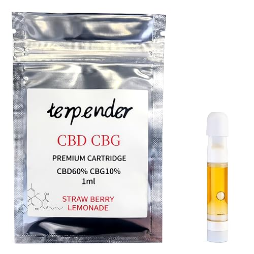 terpender (���Z�x) CBD ���L�b�h 70% �J�[�g���b�W 1ml CBD60% CBG10% �e���y���z�� �d�q�^�o�R VAPE (STRAWBERRY LEMONADE)