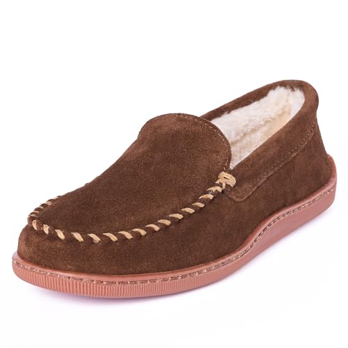 Minnetonka Men's Pile Lined Hardsole Slipper