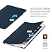 ProCase Smart Case for iPad Air 2 2014, Ultra Slim Lightweight Stand Protective Case Shell with Translucent Frosted Back Cover for iPad Air 2nd (A1566 A1567) -Navy