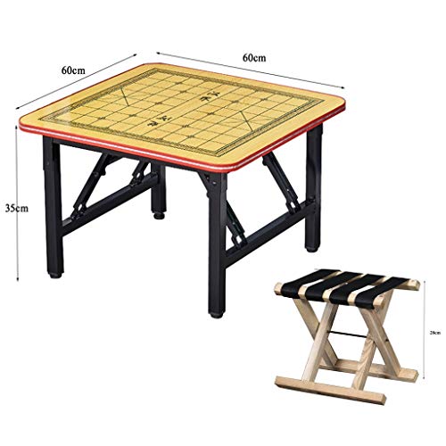 Table de jeu pliante et durable avec 2 chaises en acier renforcé - 3