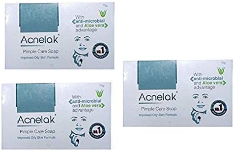 Acnelak Soap Pimple (Acne) Care soap (Pack of 3 * 75)