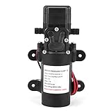 Tbest 12 V DC-Membranpumpe, Hochdruck, Selbstansaugend, 1,0 GPM, 40 PSI, Elektrisches Wasser für Auto, Wohnmobil, Marine, Boot, Waschen, ABS-Material, Wie Abgebildet