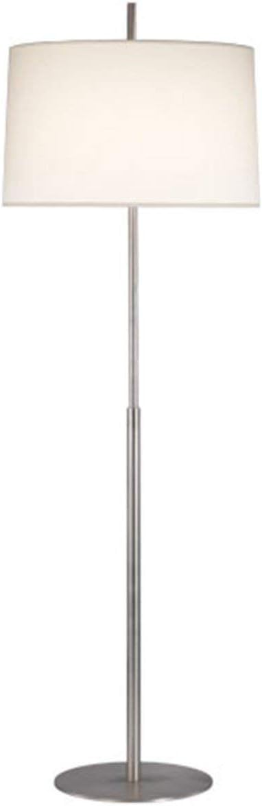 Robert Abbey S2181 Echo - 1 Light Floor Lamp, Stainless Steel Finish with Fondine Fabric Shade