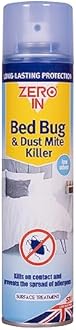 Zero In All-In-One Bed Bug Killer Kit. Prevent Reinfestations. Kills Bed Bugs, Eggs & Larvae. Value Kit Includes Bed Bug Traps - 5 Pack; Bed Bug & Dust Mite Powder; Bed Bug & Dust Mite Killer Aerosol