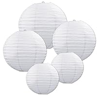 Algopix Similar Product 10 - Beistle White Paper Lantern Assortment