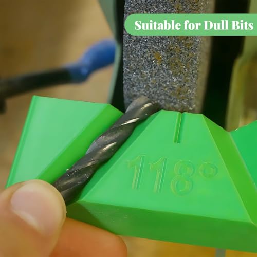 3 Sets Drill Bit Sharpener Guide Jig, 3D Printed Tool for Bench Grinder, Suitable for All Drill Bits, 90°, 118°, and 135° Angles - Thumbnail 2