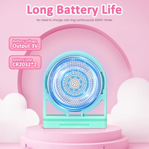 Electric Bike Horn, 120db Loud Bicycle Horn for Handlebars, Bike Bell with 3V Button Battery Operated, Bike Horn for Adults Kids Bike/Scooter/Ebike, Easy Installation (Pink-1Pcs, One Size)