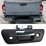 Tidevib Tailgate Handle with Integrated Camera and Keyhole for Nissan for Navara NP300 (2015-2019), ABS Black, for OEM 90606-4JG0C for Replacement