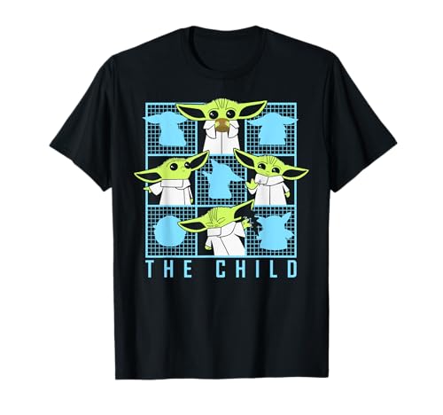 T-shirt Star Wars The Child box grid le cadeau d'anniversaire idéal pour geek