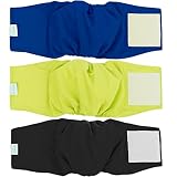 Washable Male Dog Diapers(Pack of 3), Premium Reusable Belly Bands for Male Dogs, Durable Male Dog B