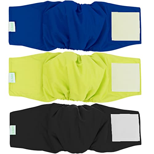 Image of In hand Washable Durable Male Dog Diapers(Pack of 3), Premium Reusable Belly Bands Belly Wrap for Male Dog, Comfy Doggie Diapers