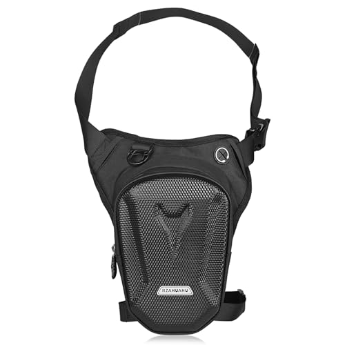 Bolsa de pierna para moto para hombre y mujer, impermeable, bolsa táctica, bolsa de deporte, riñonera para el muslo y bolsillo en la pierna para correr, ciclismo, motocicleta, deporte y trabajo,