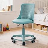 SIÈGE CONFORTABLE: Cette chaise bureau enfant est dotée d'un coussin et dossier épais rembourrés des éponges et recouverts de cuir PU, sûre et de haute qualité, offrant à votre enfant une assise confortable, il est également facile à entretenir.