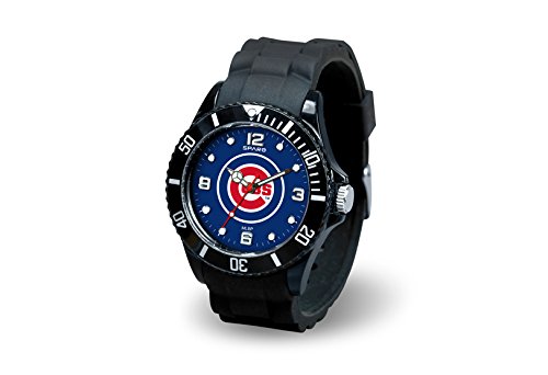 Rico Industries WTSPI5301 MLB Chicago Cubs Spirit Watch, Black