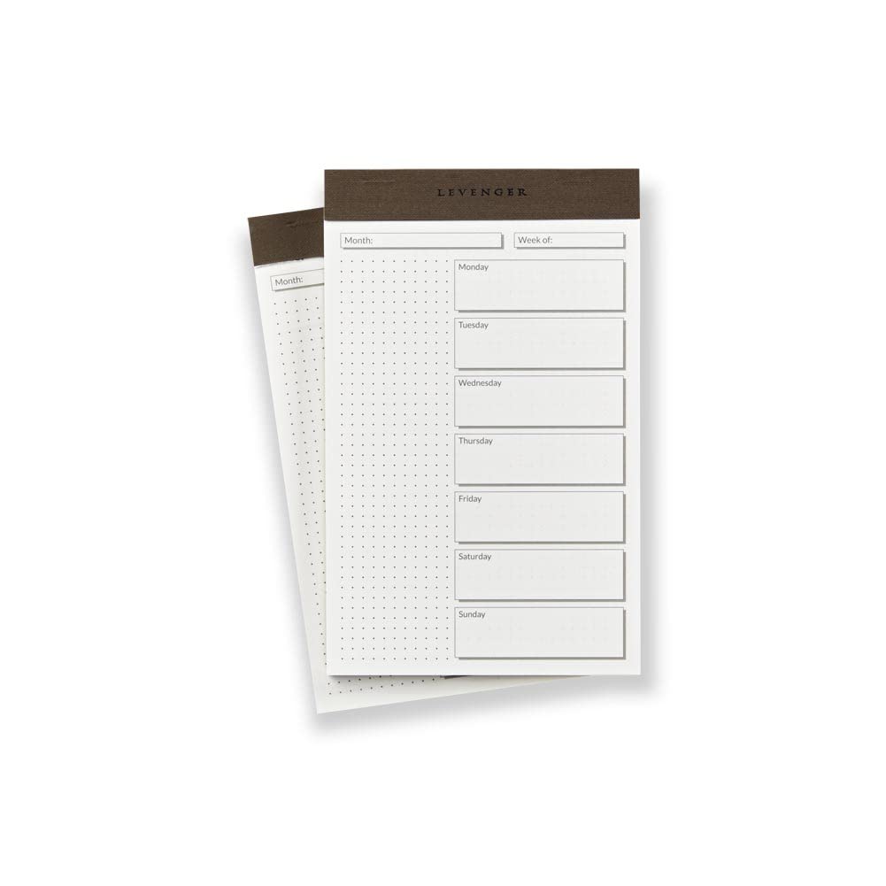 Levenger Weekly Scheduler Freeleaf Pad (Set of 2) Junior