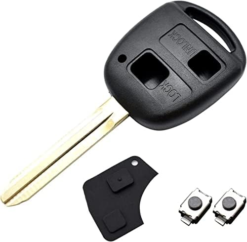 Guscio Chiave Ricambio Per Toyota - 2 Pezzi Con Pulsanti, Per Yaris, Corolla, RAV4 E Altri Modelli - Foto 2