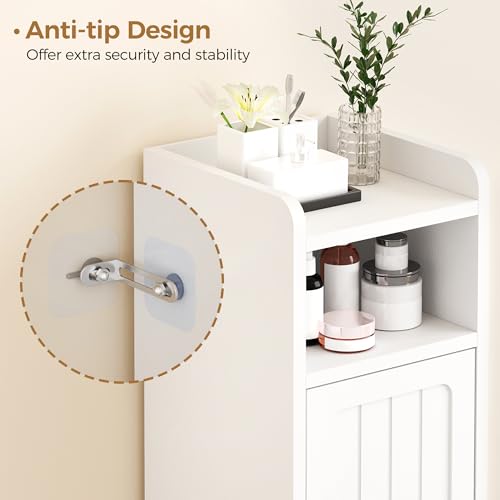 image for BEWISHOME Small Bathroom Cabinet, Bathroom Storage Cabinet with Adjust
