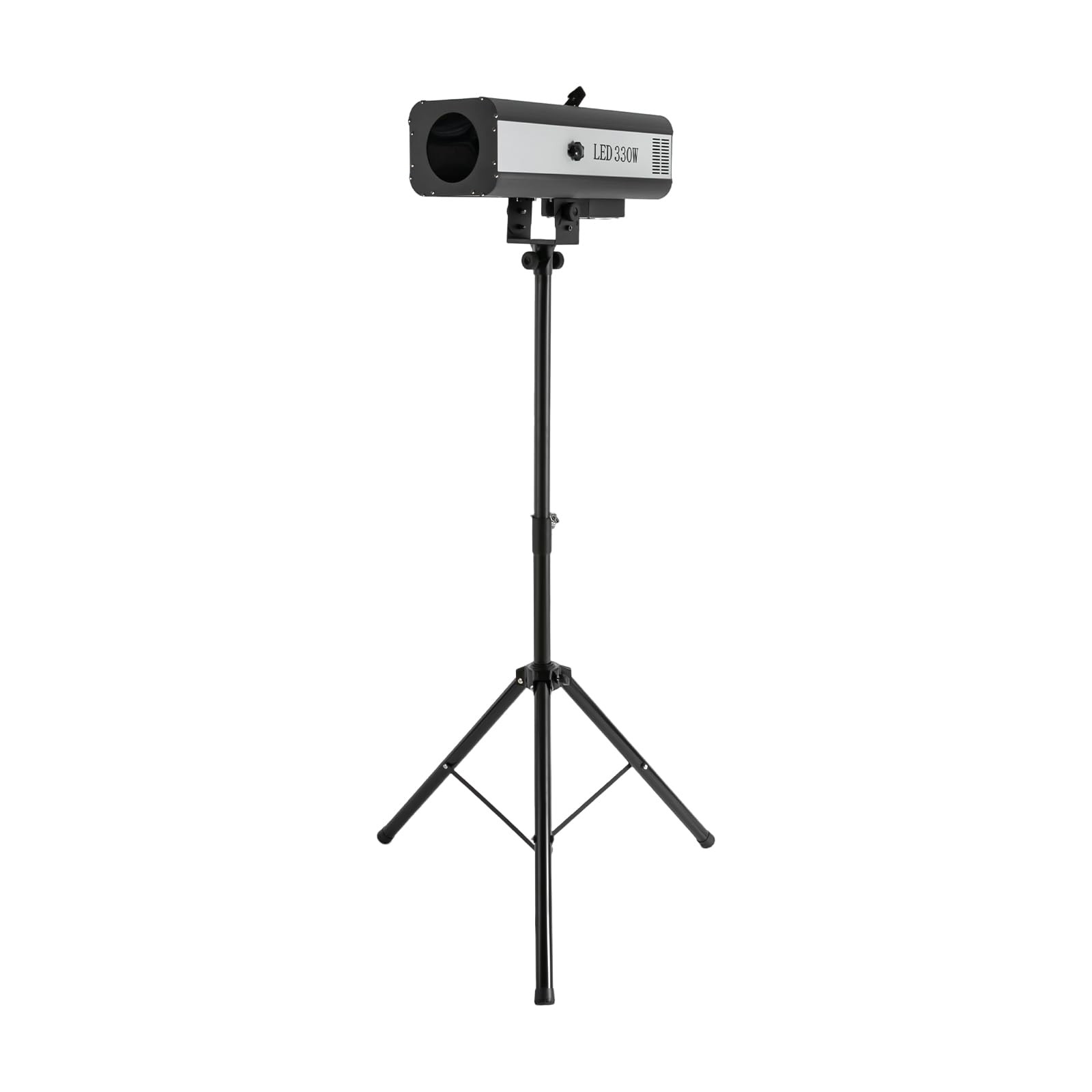 Faro da palcoscenico da 330 W, con treppiede, 6 colori regolabili, faro a LED con apertura regolabile, luci professionali per stazioni TV, teatro