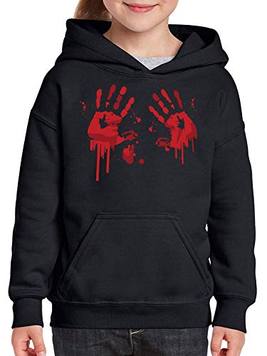 Awkward Styles Halloween Hoodies for Kids Bloody Handprints Hooded Youth Sweatshirt3