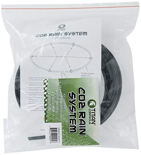 Titan Controls Co2 Rain System, Carbon Dioxide Distribution With 25' Laser-Drilled 1/8" Tubing (702711) #TOP4